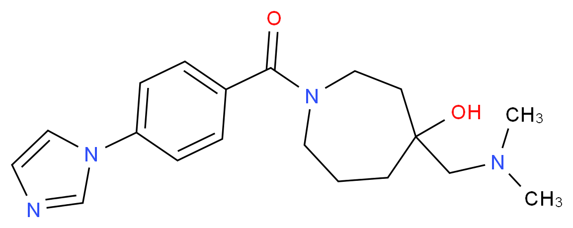 4-[(dimethylamino)methyl]-1-[4-(1H-imidazol-1-yl)benzoyl]-4-azepanol_分子结构_CAS_)