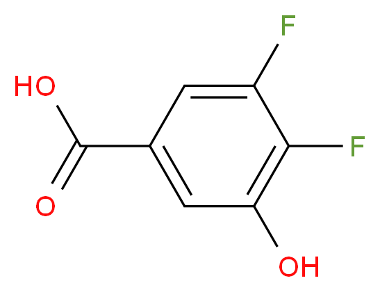 3,4-difluoro-5-hydroxybenzoic acid_分子结构_CAS_749230-45-3