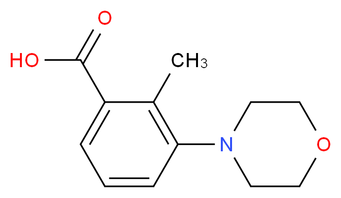 2-Methyl-3-morpholin-4-yl-benzoic acid_分子结构_CAS_)
