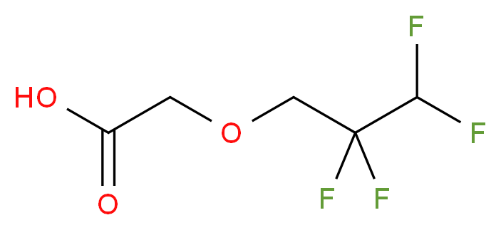 2-(2,2,3,3-tetrafluoropropoxy)acetic acid_分子结构_CAS_870-51-9