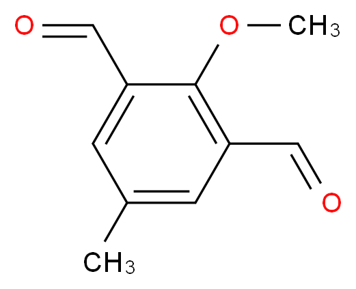 2-Methoxy-5-methyl-benzene-1,3-dicarbaldehyde_分子结构_CAS_71128-83-1)