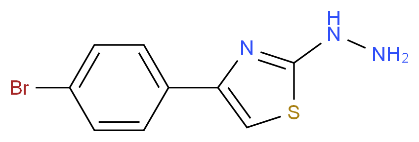 4-(4-Bromophenyl)-2-hydrazino-1,3-thiazole_分子结构_CAS_)