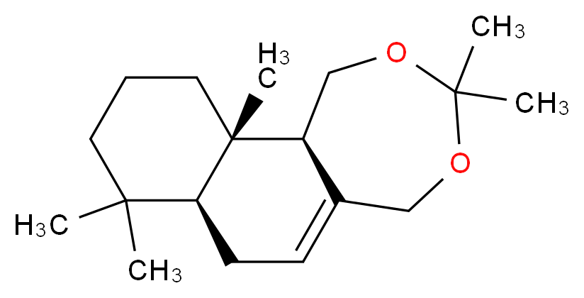 (7aS,11aS,11bR)-3,3,8,8,11a-pentamethyl-1H,3H,5H,7H,7aH,8H,9H,10H,11H,11aH,11bH-naphtho[1,2-e][1,3]dioxepine_分子结构_CAS_213552-47-7