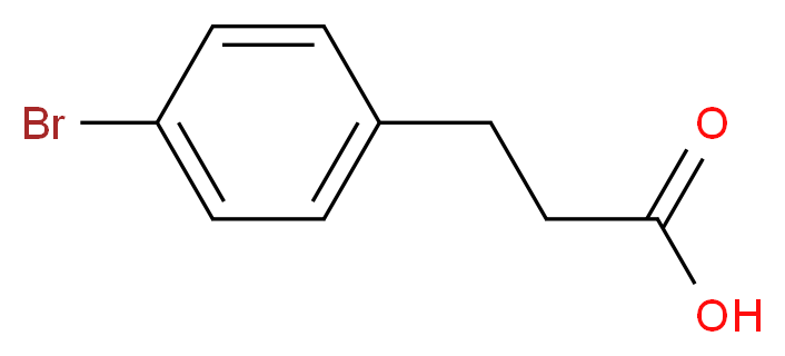 3-(4-bromophenyl)propanoic acid_分子结构_CAS_1643-30-7