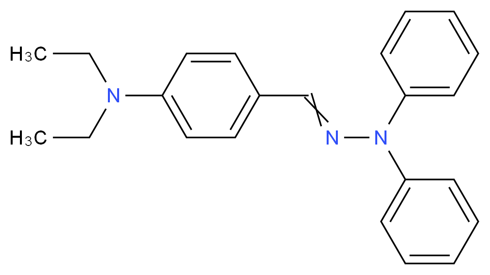 4-[(diphenylhydrazin-1-ylidene)methyl]-N,N-diethylaniline_分子结构_CAS_68189-23-1
