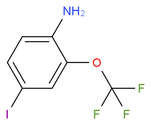 4-iodo-2-(trifluoromethoxy)aniline_分子结构_CAS_874814-75-2