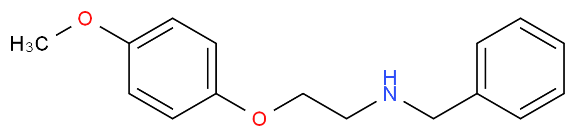 benzyl[2-(4-methoxyphenoxy)ethyl]amine_分子结构_CAS_55247-60-4
