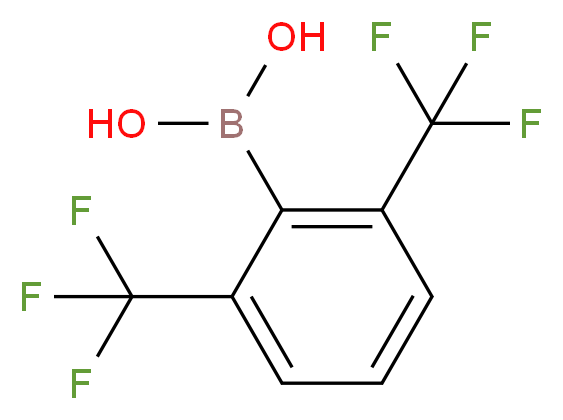 2,6-Bis(trifluoromethyl)benzeneboronic acid_分子结构_CAS_681812-07-7)