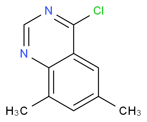 4-CHLORO-6,8-DIMETHYLQUINAZOLINE_分子结构_CAS_160585-42-2)