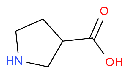 3-Pyrrolidine carboxylic acid_分子结构_CAS_59378-87-9)