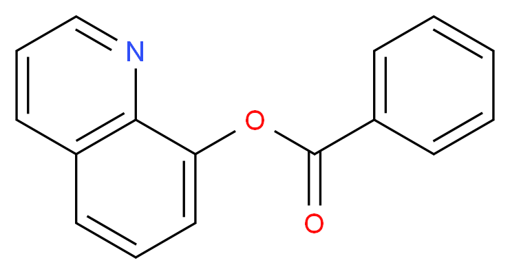 quinolin-8-yl benzoate_分子结构_CAS_86-75-9