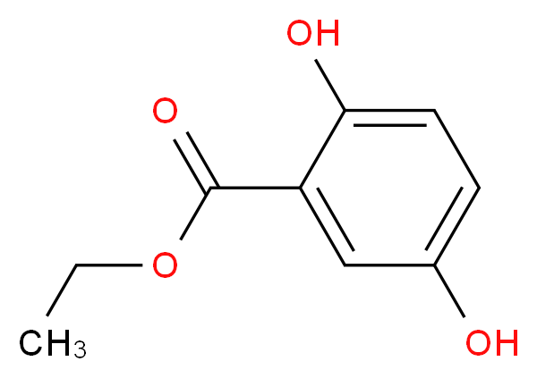 ethyl 2,5-dihydroxybenzoate_分子结构_CAS_3943-91-7