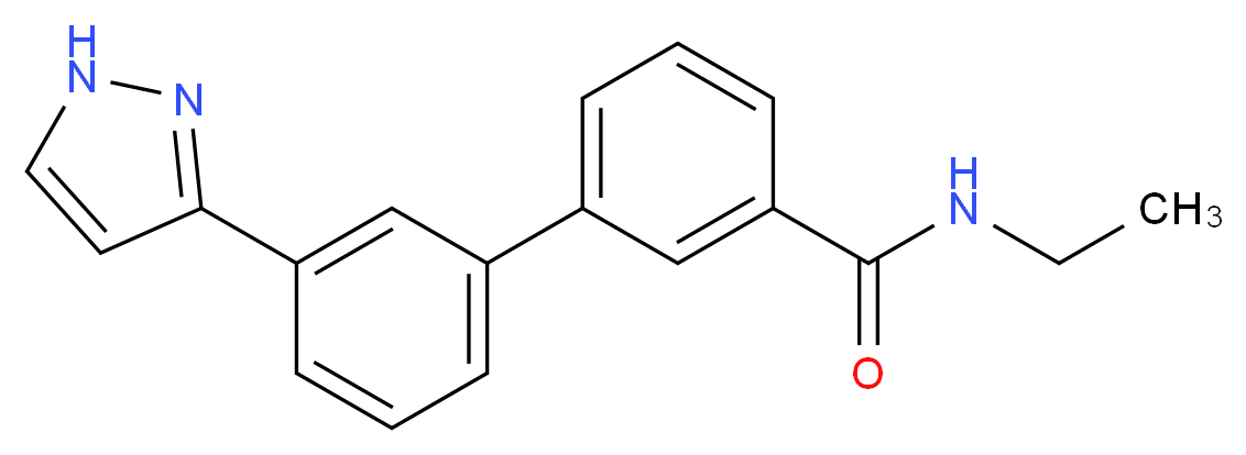 N-ethyl-3'-(1H-pyrazol-3-yl)-3-biphenylcarboxamide_分子结构_CAS_)