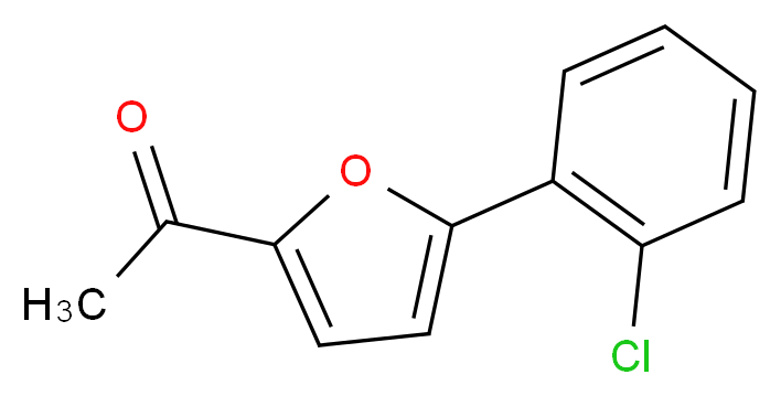 1-[5-(2-chlorophenyl)-2-furyl]ethanone_分子结构_CAS_675596-28-8)