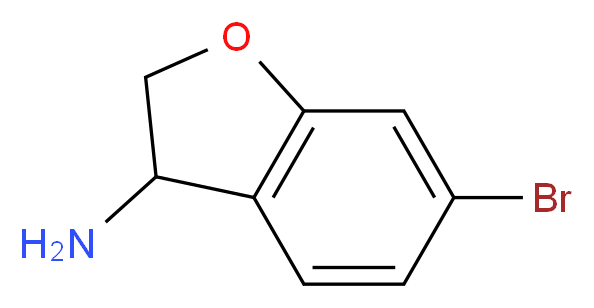 6-bromo-2,3-dihydro-1-benzofuran-3-amine_分子结构_CAS_885280-79-5