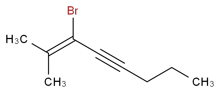 1-Bromo-6,6-dimethyl-2-hepten-4-yne_分子结构_CAS_126764-15-6)