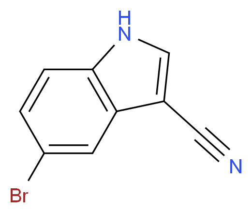 5-bromo-1H-indole-3-carbonitrile_分子结构_CAS_90271-86-6