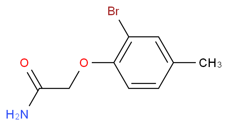 2-(2-bromo-4-methylphenoxy)acetamide_分子结构_CAS_102066-01-3)