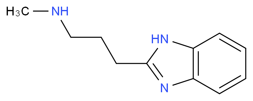 3-(1H-benzimidazol-2-yl)-N-methylpropan-1-amine_分子结构_CAS_64137-52-6)
