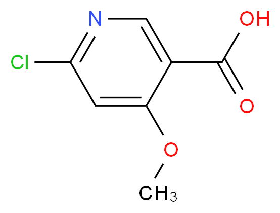 6-Chloro-4-methoxynicotinic acid_分子结构_CAS_716362-10-6)