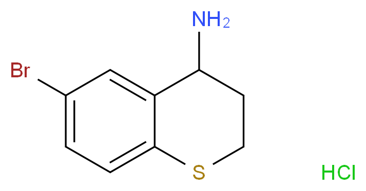 6-bromo-3,4-dihydro-2H-1-benzothiopyran-4-amine hydrochloride_分子结构_CAS_)