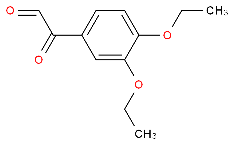 2-(3,4-diethoxyphenyl)-2-oxoacetaldehyde_分子结构_CAS_952-17-0