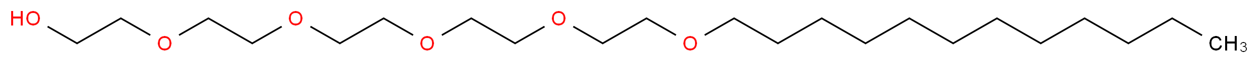 Pentaethylene glycol monododecyl ether_分子结构_CAS_3055-95-6)