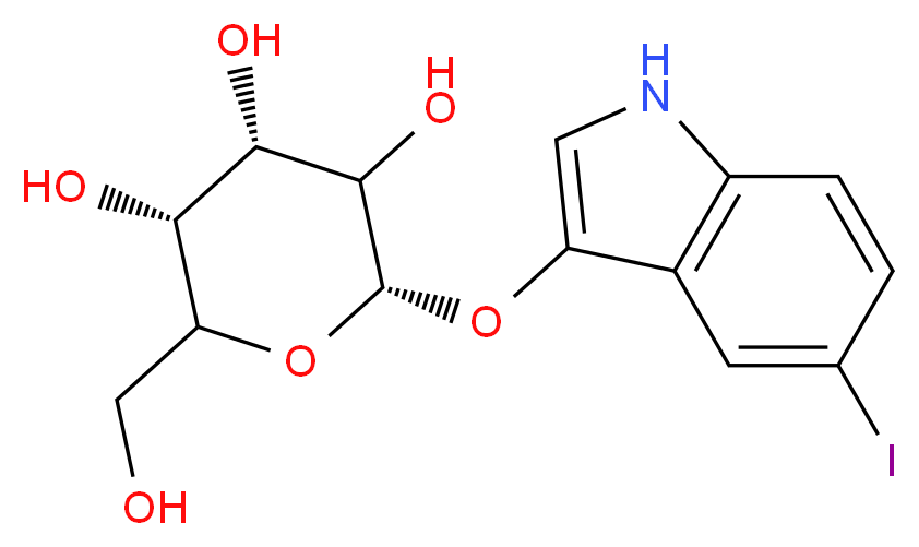 5-Iodo-3-indolyl-β-D-galactopyranoside_分子结构_CAS_36473-36-6)