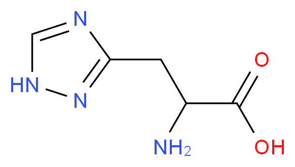 β-(1,2,4-Triazol-3-yl)-DL-alanine_分子结构_CAS_10109-05-4)