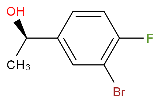 (1R)-1-(3-Bromo-4-fluorophenyl)ethan-1-ol_分子结构_CAS_)