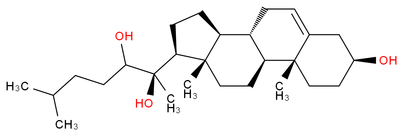 20α,22R-Dihydroxycholesterol_分子结构_CAS_)