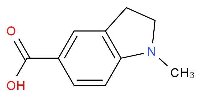 1-methylindoline-5-carboxylic acid_分子结构_CAS_380922-37-2)