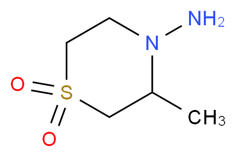 3-Methyl-4-thiomorpholinamine 1,1-Dioxide_分子结构_CAS_26494-77-9)