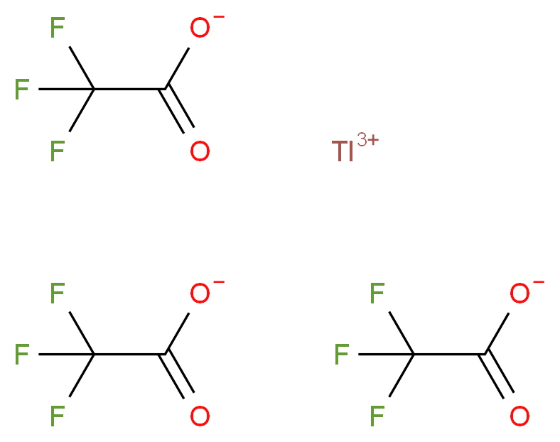 thallium(3+) ion tritrifluoroacetate_分子结构_CAS_23586-53-0