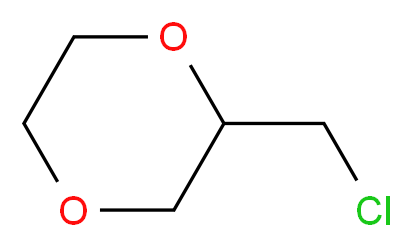 2-(Chloromethyl)-1,4-dioxane_分子结构_CAS_21048-16-8)