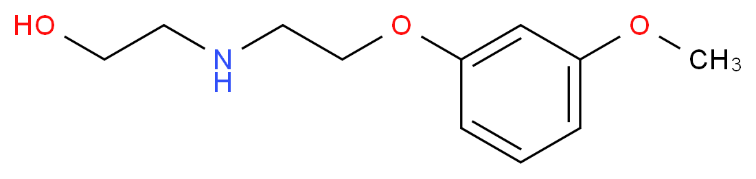 2-{[2-(3-methoxyphenoxy)ethyl]amino}ethan-1-ol_分子结构_CAS_420104-03-6