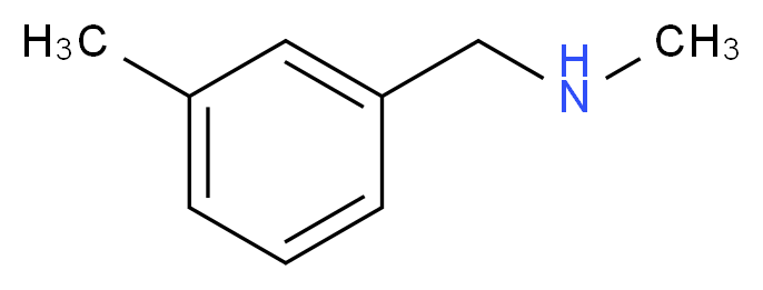 methyl[(3-methylphenyl)methyl]amine_分子结构_CAS_39180-84-2