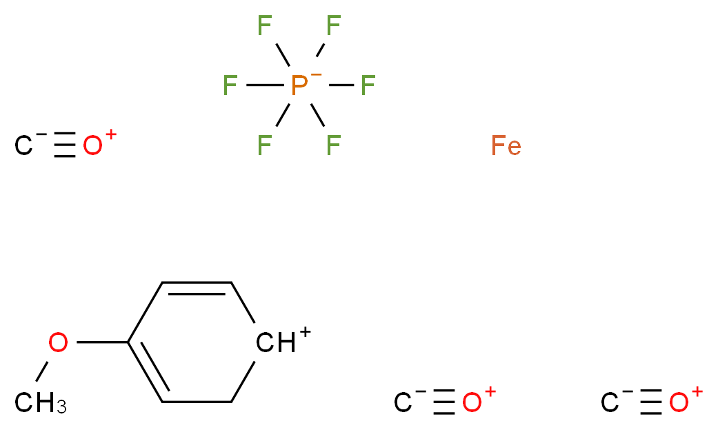 六氟磷酸三羰基(2-甲氧基环己二烯鎓)铁_分子结构_CAS_51508-59-9)