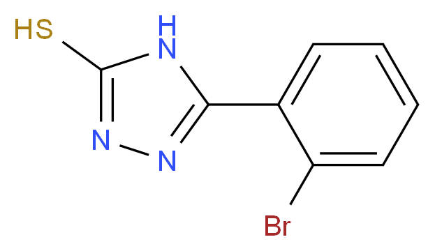 5-(2-bromophenyl)-4H-1,2,4-triazole-3-thiol_分子结构_CAS_39751-84-3