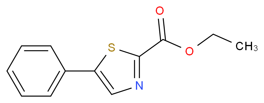 Ethyl 5-phenylthiazole-2-carboxylate_分子结构_CAS_58333-72-5)