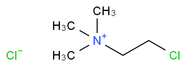 (2-氯乙基)三甲基氯化铵_分子结构_CAS_999-81-5)