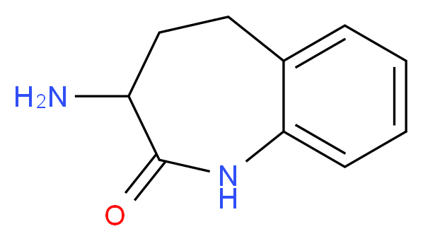 3-amino-2,3,4,5-tetrahydro-1H-1-benzazepin-2-one_分子结构_CAS_86499-35-6