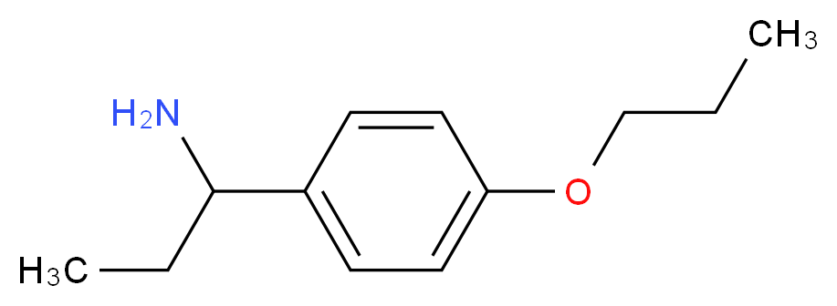 1-(4-propoxyphenyl)-1-propanamine_分子结构_CAS_1201633-55-7)