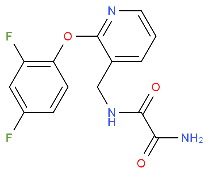 N-{[2-(2,4-difluorophenoxy)pyridin-3-yl]methyl}ethanediamide_分子结构_CAS_)