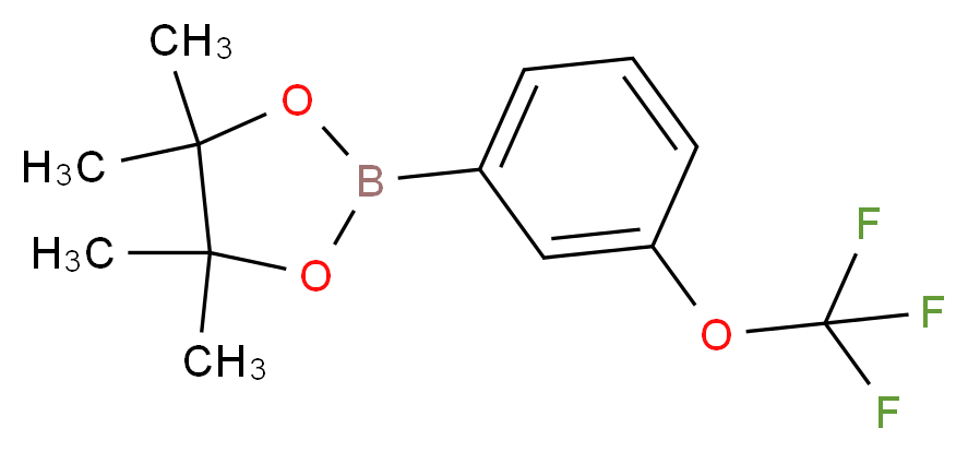 3-(Trifluoromethoxy)benzeneboronic acid, pinacol ester_分子结构_CAS_262376-31-8)