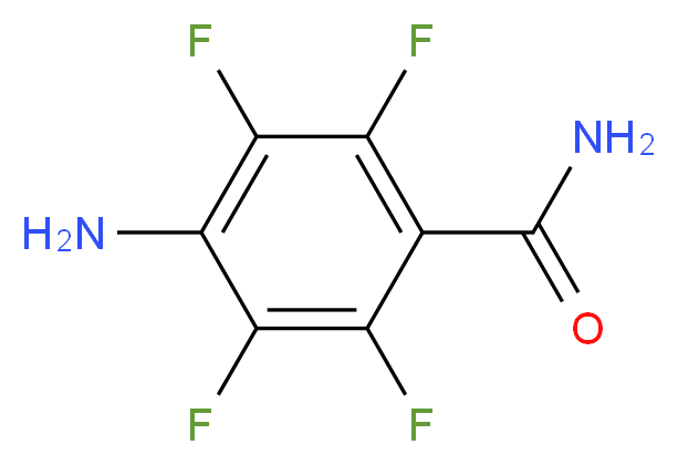 4-氨基-2,3,5,6-四氟苯甲酰胺_分子结构_CAS_1548-74-9)