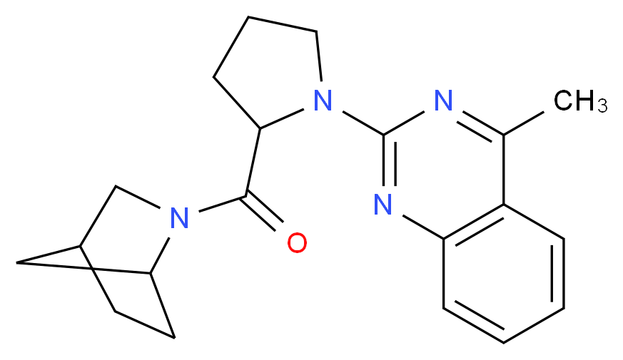 2-[2-(2-azabicyclo[2.2.1]hept-2-ylcarbonyl)-1-pyrrolidinyl]-4-methylquinazoline_分子结构_CAS_)