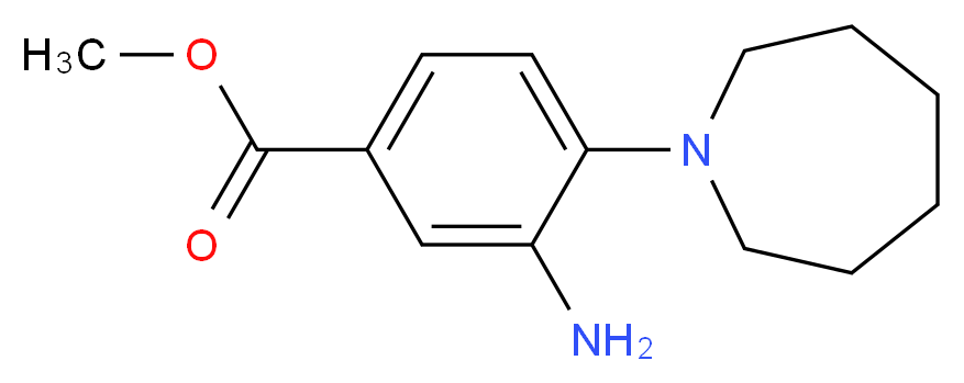 methyl 3-amino-4-(azepan-1-yl)benzoate_分子结构_CAS_)