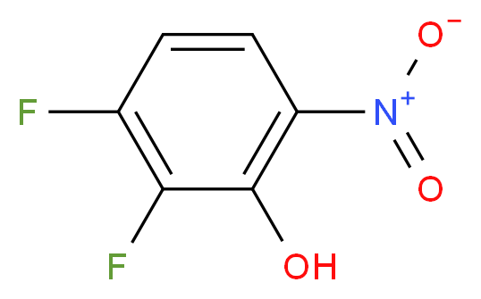 2,3-二氟-6-硝基苯酚_分子结构_CAS_82419-26-9)