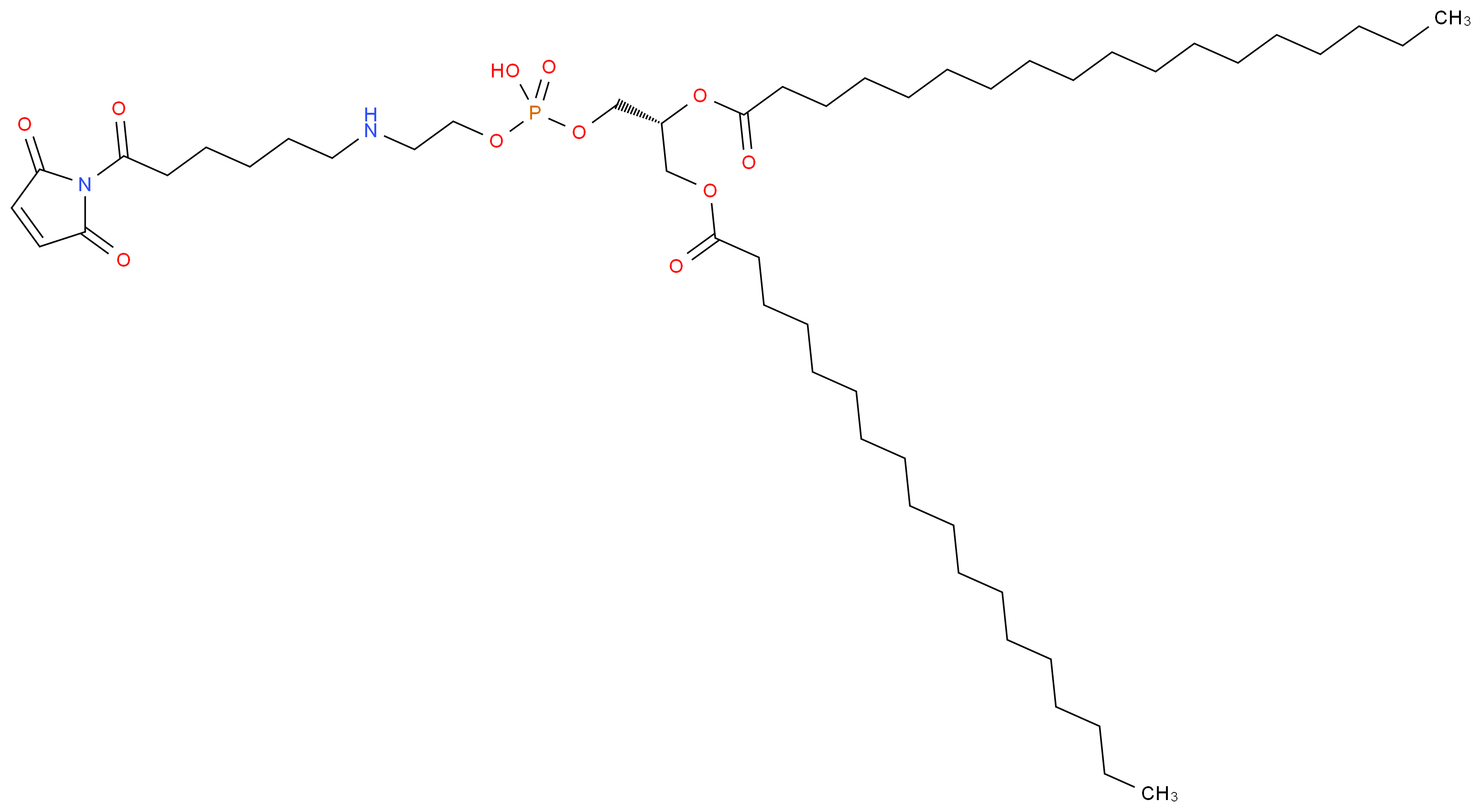 1,2-Distearoyl-sn-glycero-3-phosphorylethanolaminocaproylmaleimide_分子结构_CAS_155773-68-5)